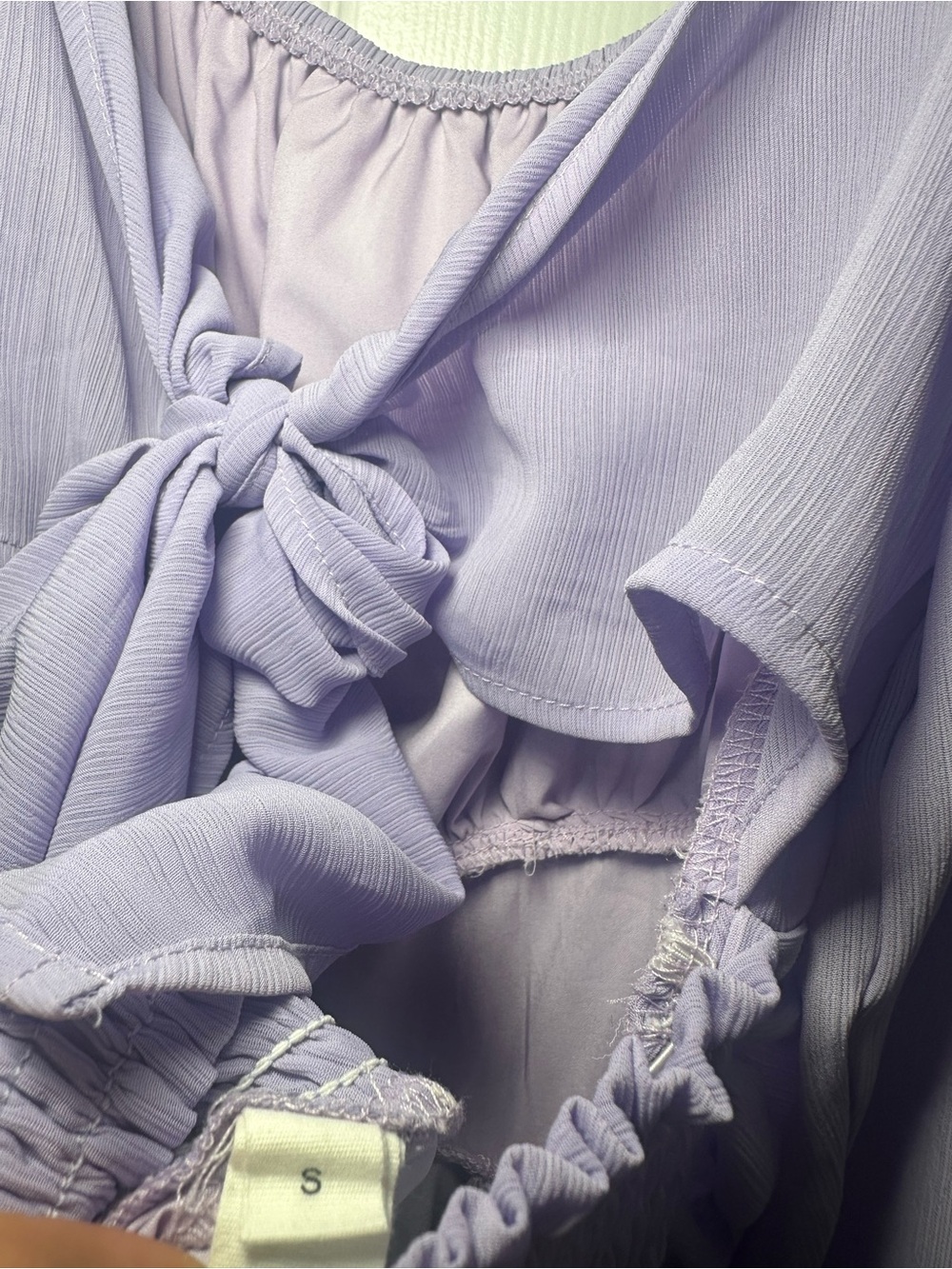 Lilac Long-Sleeve Mini Dress - Picture 5 of 6